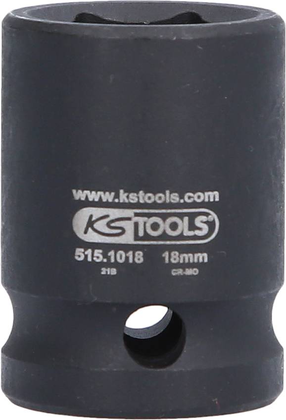 Black socket from KS Tools with 18mm size.