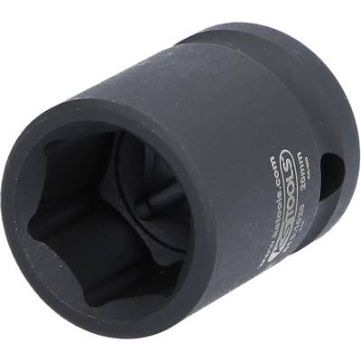 A black socket set screw with a side engraving of size '20 mm'. It is made of metal and has a hexagonal internal space.