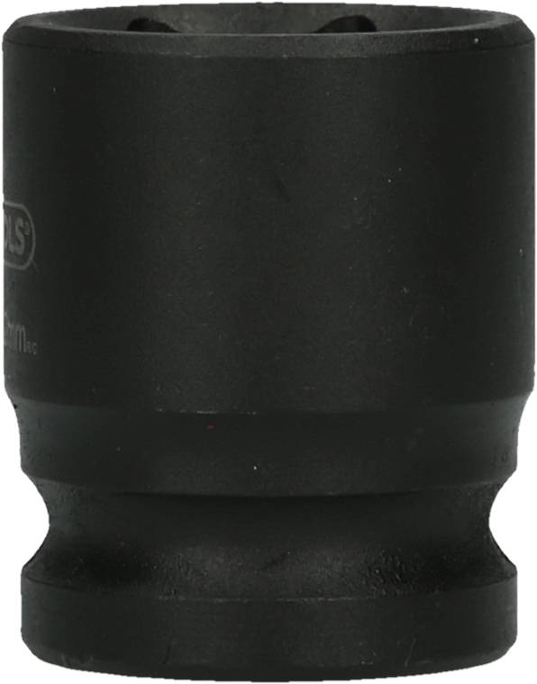 Black 6-point metal socket, compact design, suitable for ratchets or spanners, size not visible.