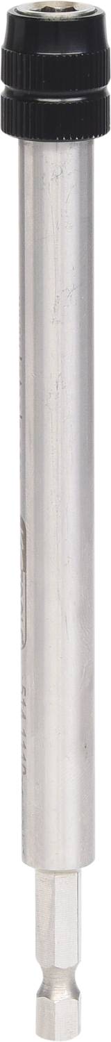 A silver screwdriver bit with a black end, suitable for screwdrivers with interchangeable tips.