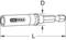 Black and white illustration of a bit with the KS Tools logo, labels 'D' and 'L' representing diameter and length.