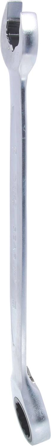 'Ring spanner', a hand tool with an open and a closed end, often used for tightening nuts and bolts.