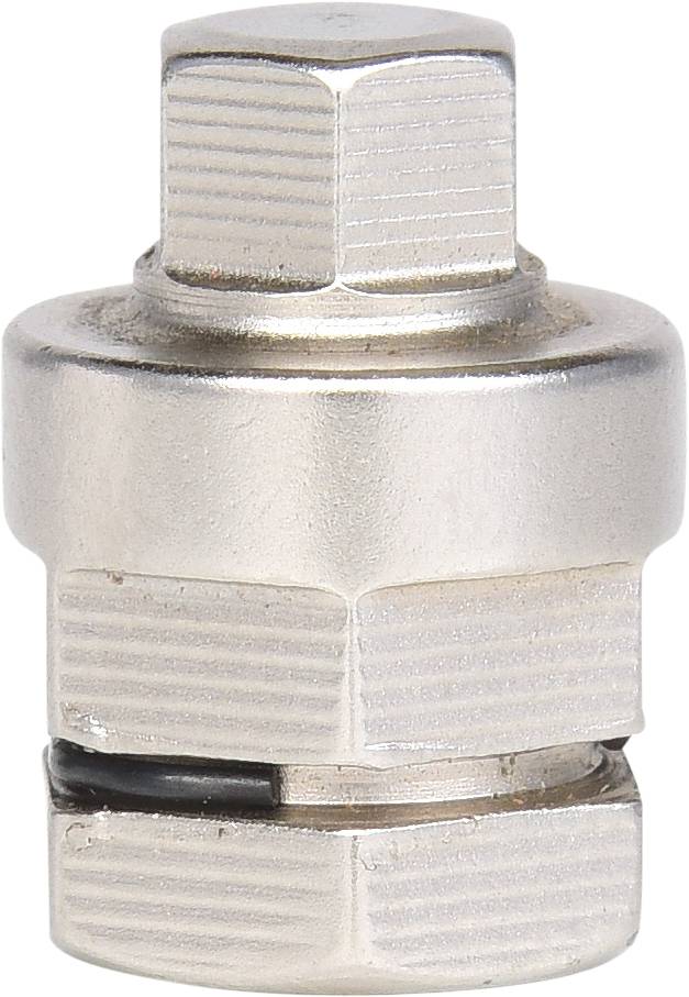 Metallic, cylindrical bicycle cassette removal tools with a knurled handle, used for removing and installing bicycle cassettes.