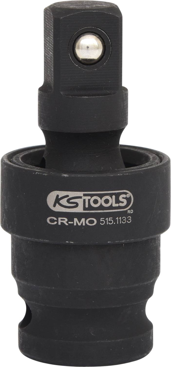 'Socket adapter by KS Tools, model CR-MO 515.1133, colour: black, specifically developed for use with hand tools.'