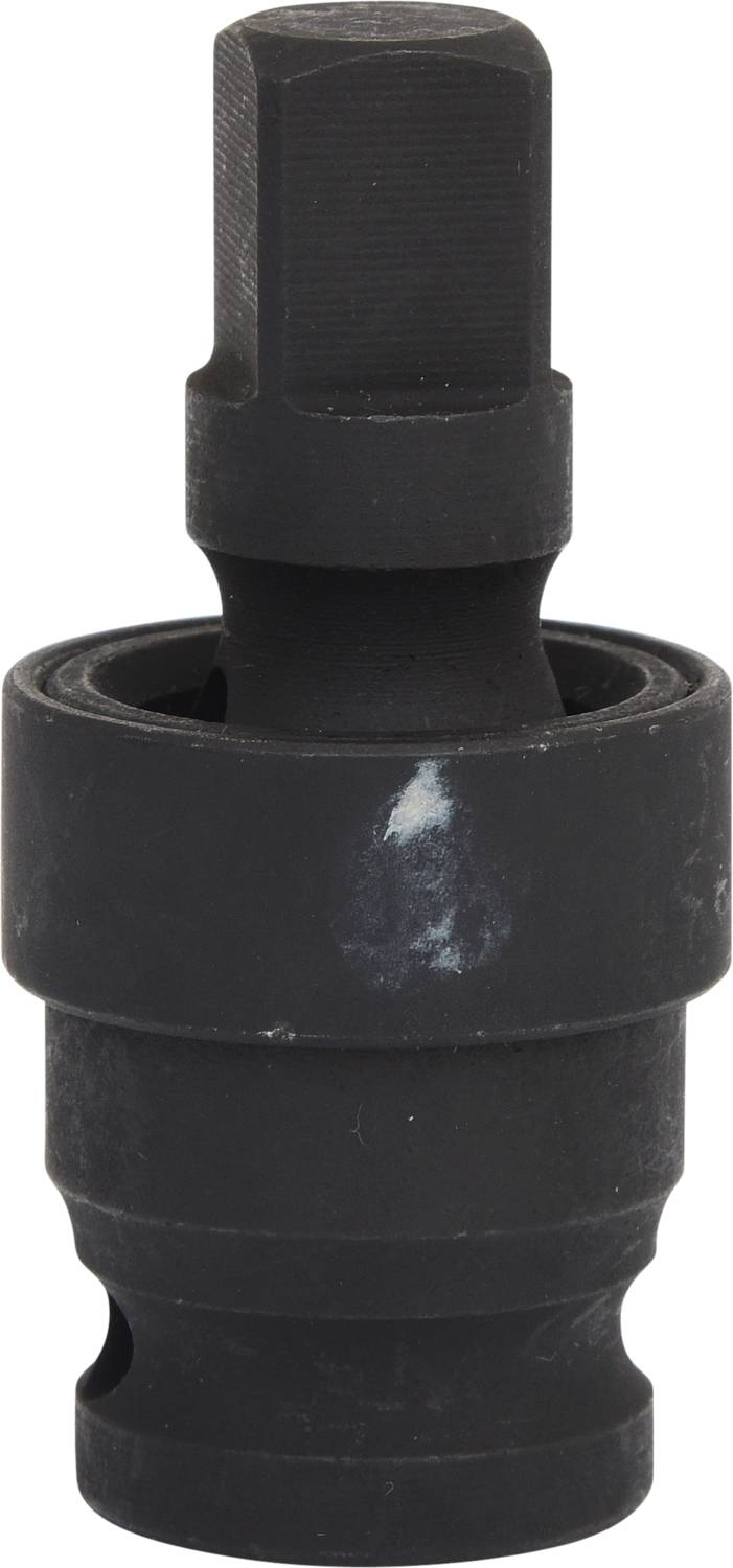 Tool holder with hexagonal plug-in attachment, suitable for torque wrenches or ratchet systems, with black metal embossing.