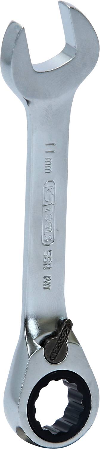 An adjustable spanner with open and closed ends, silver-coloured, suitable for bicycle repairs.