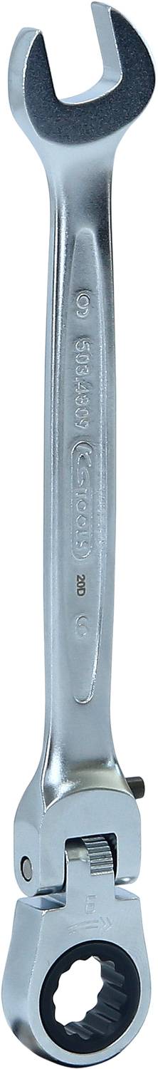 An adjustable metal spanner with ratchet function. Ideal for tightening or loosening screws and bolts.