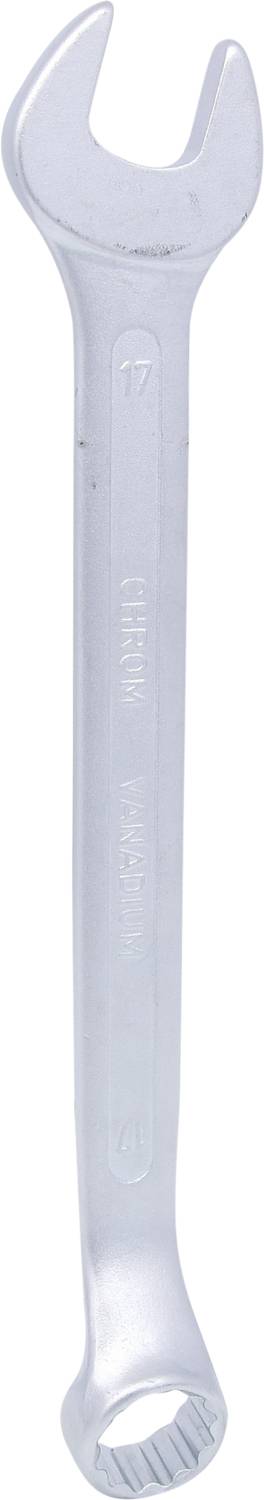 A silver adjustable spanner with an open and closed end for tightening and loosening screws and nuts.