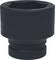 A large, black tool socket, cylindrical with a wide, hexagonal internal profile, suitable for heavy-duty work.