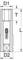 Technical drawing of a cylindrical tool by 'KS Tools' with dimensions for external diameter (D1, D2) and length (L, T).