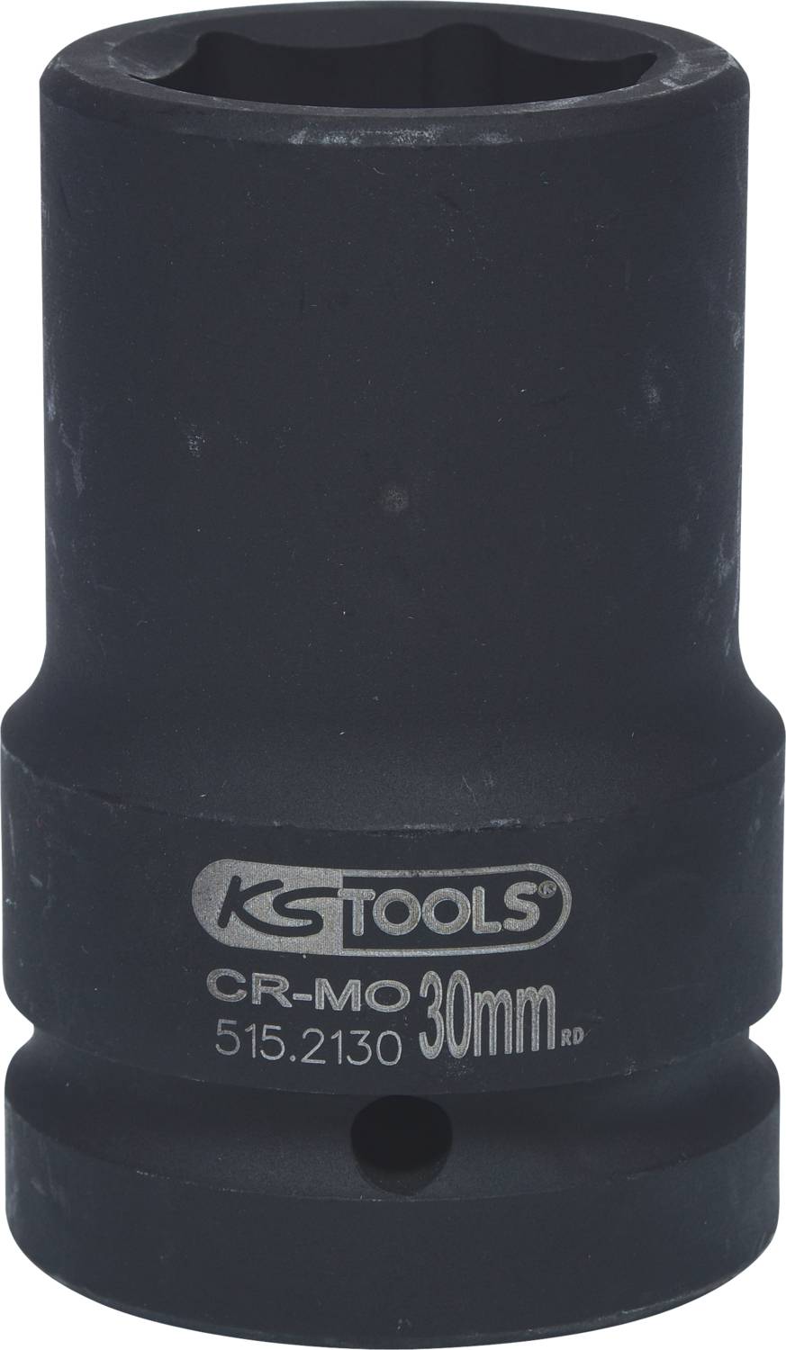 Socket, 30 mm, by KS Tools, made from robust CR-MO steel. Ideal for mechanical work and precise fitting on threaded connections.