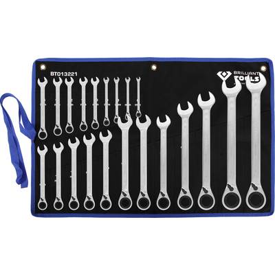 Set of socket wrenches in various sizes, lined up on a blue tool bag, for mechanical work.