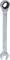 A silver spanner with a round profile at one end, suitable for mechanical work and repairs.