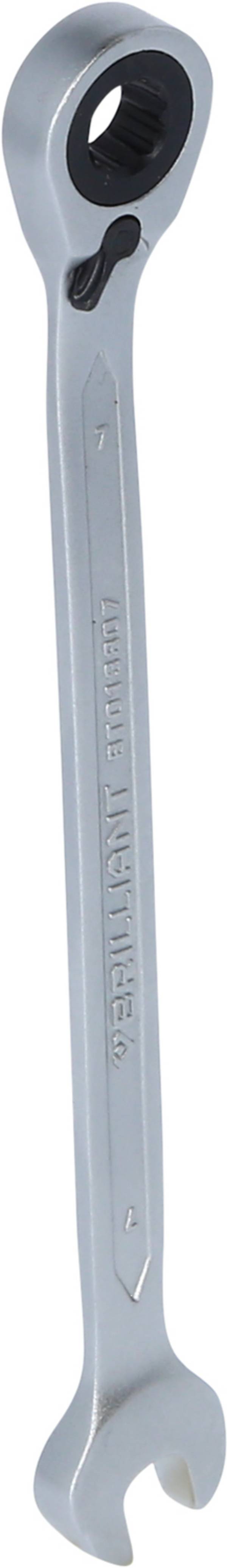Brilliant Tools BT013807 BT013807 Ratcheting box wrench Spanner size (metric) 7 mm