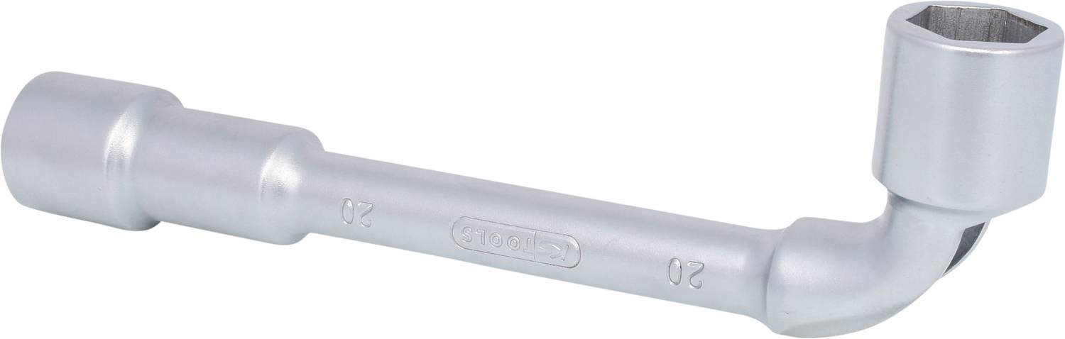 A silver-coloured Allen key with a hexagonal head and a short shaft, suitable for loosening screws.