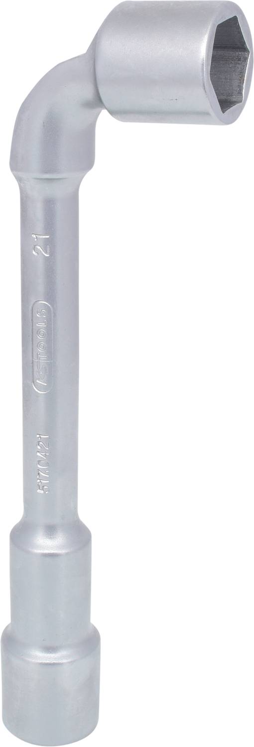 A silver hexagonal Allen key, suitable for nuts and bolts.