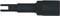 A black tool with a cylindrical handle and a forked end, likely a specialised tool for technical applications.