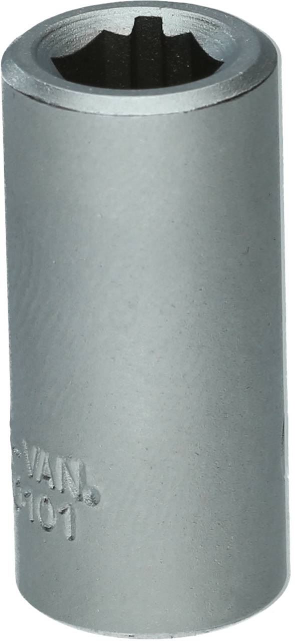 A silver hexagonal socket wrench, suitable for screws and nuts, pictured against a white background.