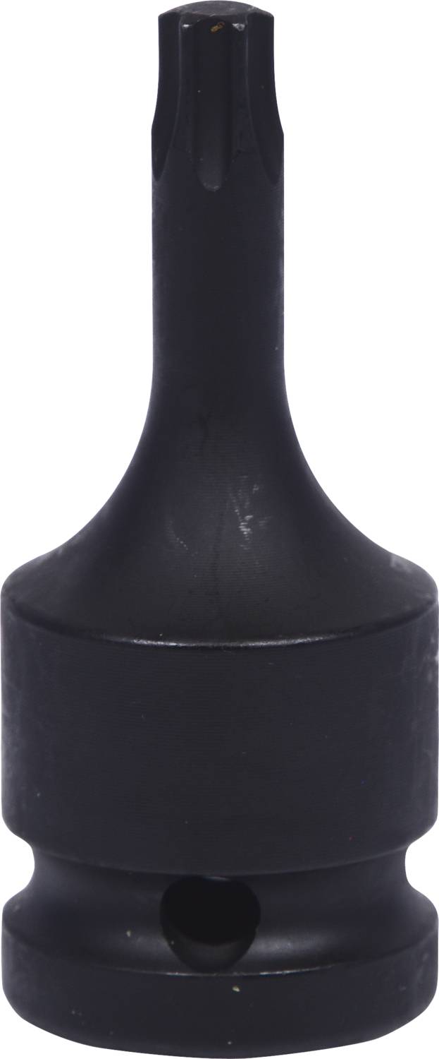A black socket attachment with a star-shaped tip, used for specialised screws in mechanical applications.