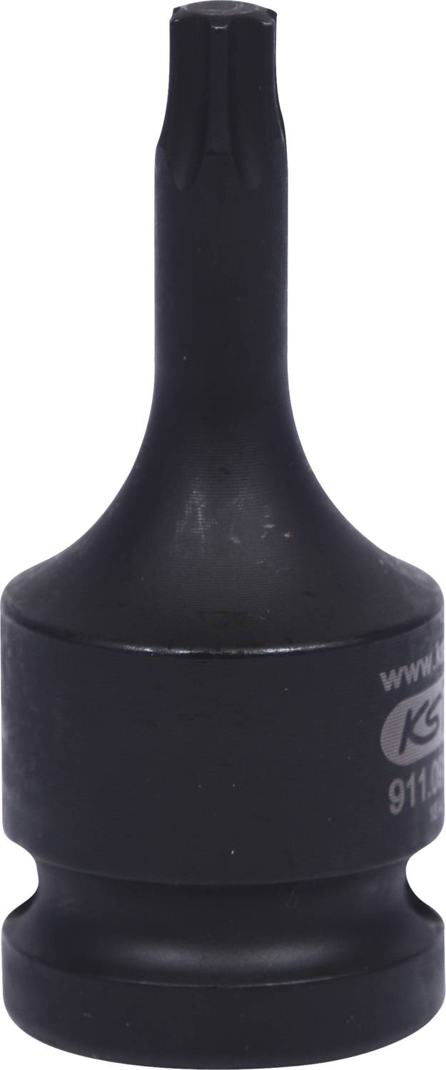 A black screwdriver bit with a star-shaped tip, suitable for specialised fixing screws in mechanical applications.