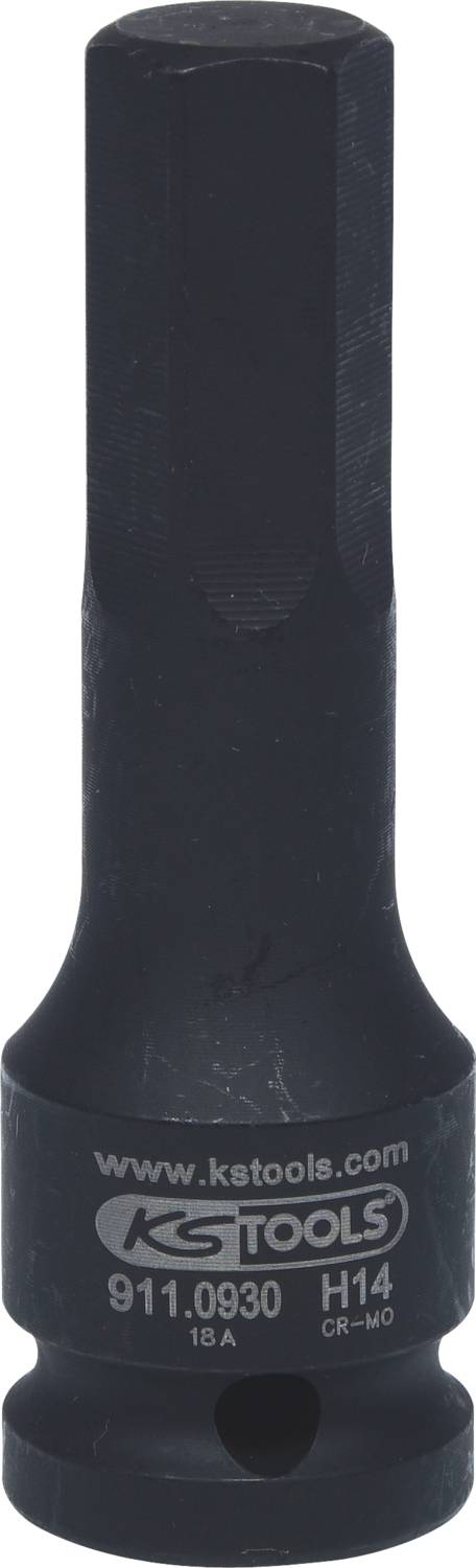 Socket wrench insert by KS Tools, model number 911.0930, hex size H14, CR-Mo material.