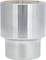 Metal hexagonal socket spanner with a gleaming surface and compact design.