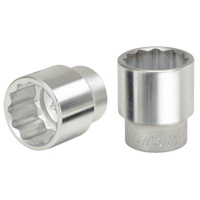 Two silver socket key inserts, one showing the tooth side, the other viewed from the side. Both have a shiny metallic surface.