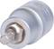 A silver hexagonal socket nut, suitable for ratchets. It is designed for use in craft and manual applications.