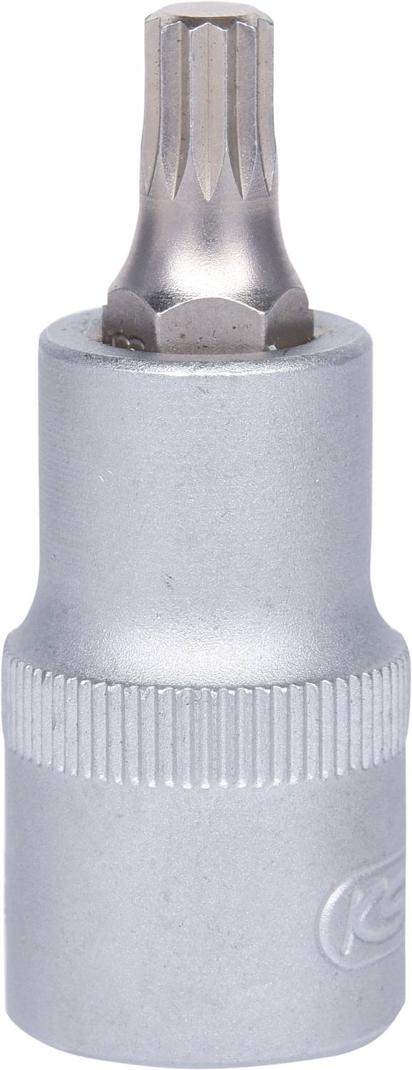 A silver Torx bit attachment for screwdrivers, used for tightening Torx screws.