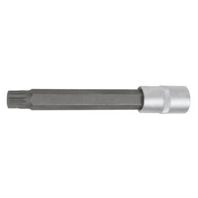 A long screwdriver bit with a hexagonal head, suitable for use with a socket wrench set.
