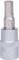 Silver hexagonal bit attachment for screwdriver, size H5, standing upright on a white background.