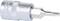 A silver Torx bit attachment in size T10, suitable for craftwork and tightening screws.