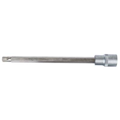 Illustrated is a metal drill bit with a cylindrical shaft and a square-headed design, suitable for machining hard materials.
