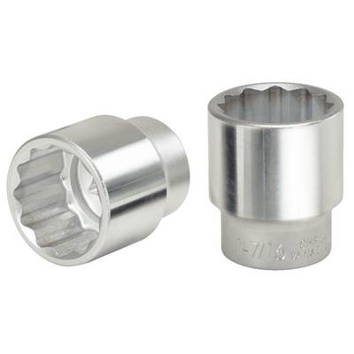 Two silver nuts, one lying down, the other standing upright. Both display a twelve-sided internal space.