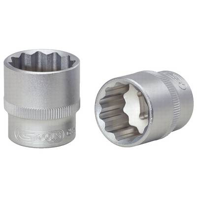 Two metallic splined keys with twelve teeth for use with a ratchet tool.