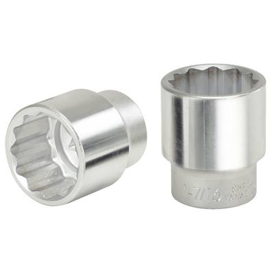 Two silver nuts with pins, a larger one on the left, a slightly smaller one on the right, marked with '1 7/16'.