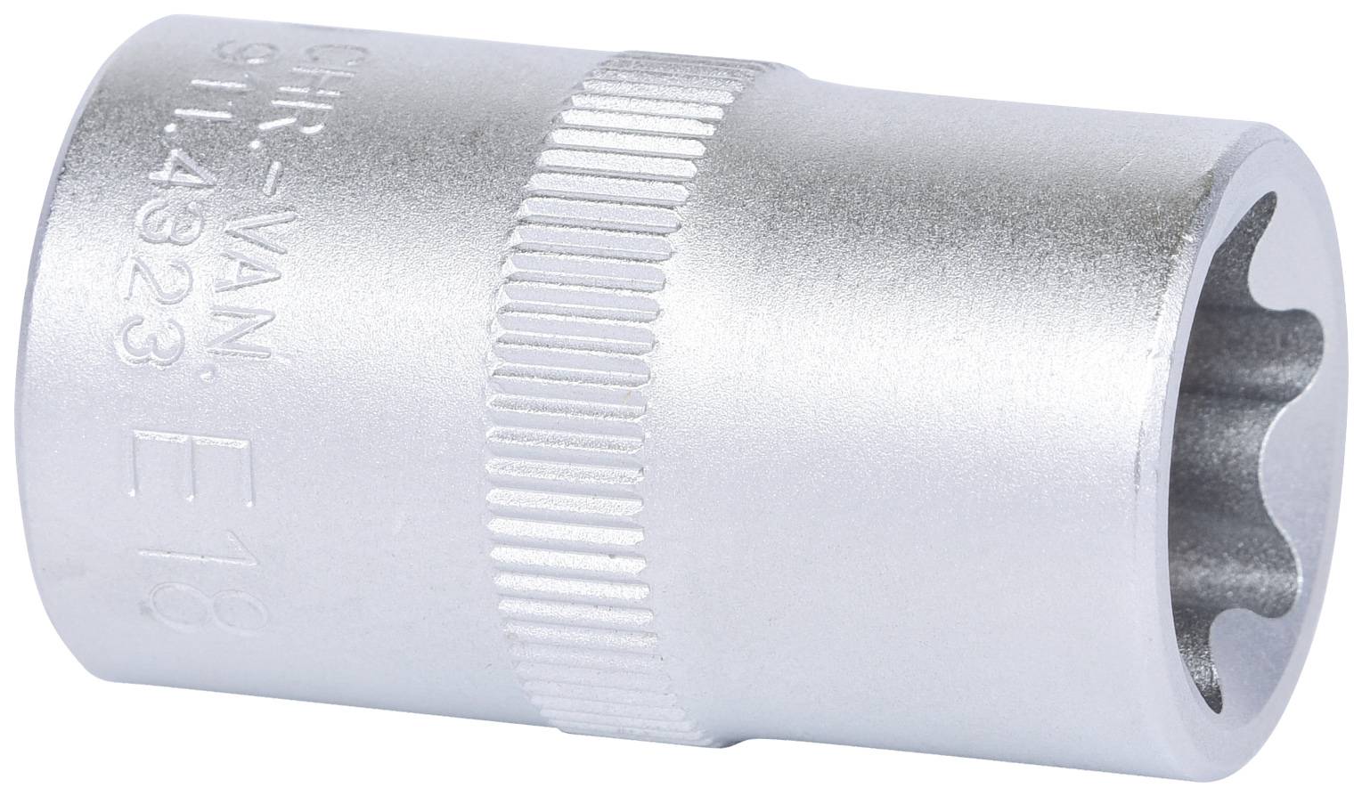 Silver pin nut with a ribbed handle and engraving on the side, suitable for tools or mechanical work.