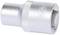 Metal key fob with a ribbed grip, cylindrical in shape, and embossed logo on the side, against a white background.