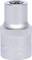 Chrome Vanadium hexagonal socket spanner, silver-coloured, tool for tightening or loosening nuts.