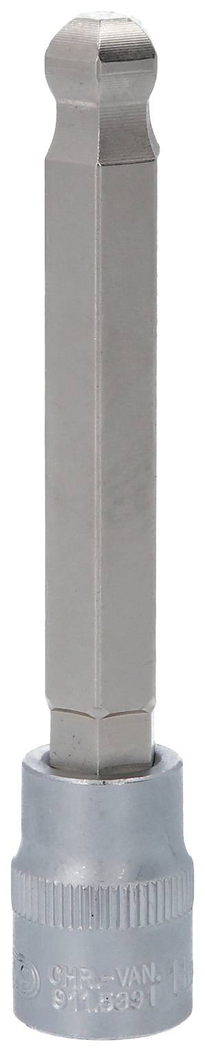 Long hexagonal screwdriver bit, made of metal, suitable for versatile repair work.