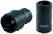Two black socket inserts with the KS Tools logo; one is lying at an angle, the other standing upright.