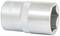 A silver, cylindrical socket with a ribbed surface, marked with size '10 mm'. It is used for tightening screws or nuts.
