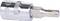 Metal Torx screw head bit, size T25, silver colour, with grooves for improved grip.