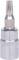 A silver Torx bit attachment, T20 size, with a knurled grip edge, used for screw-related work.