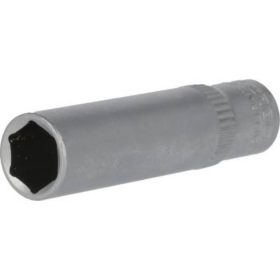 Six-sided socket wrench with knurled surface, suitable for use in automated or manual tools.