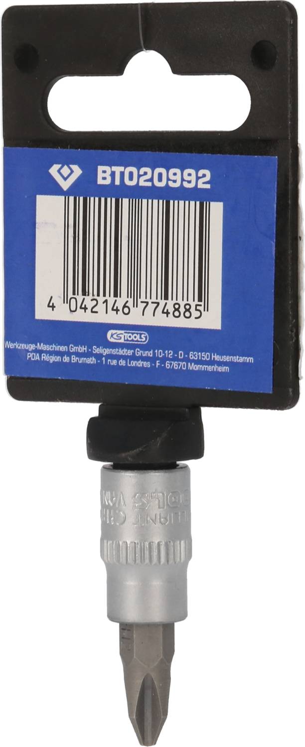 A screwdriver bit with packaging, showing the brand and model number 'BTO20992'. Suitable for screw-related work.