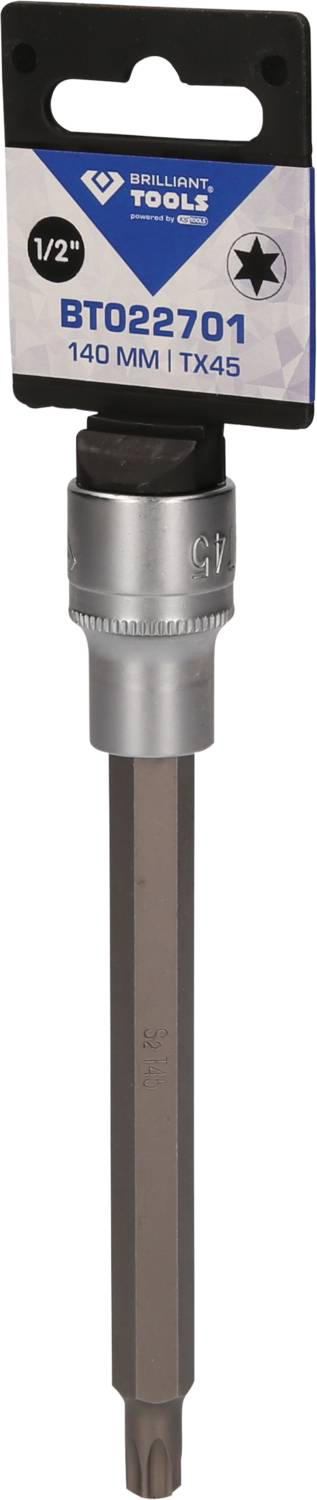 'TX45 Socket Bit, 140 mm long, 1/2-inch drive.'
