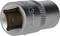 A silver socket with an engraving of '13 mm', likely suitable for use with a ratchet or socket wrench.