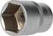 A silver stud nut with a 24 mm marking, used for mechanical fastening and loosening of screws.