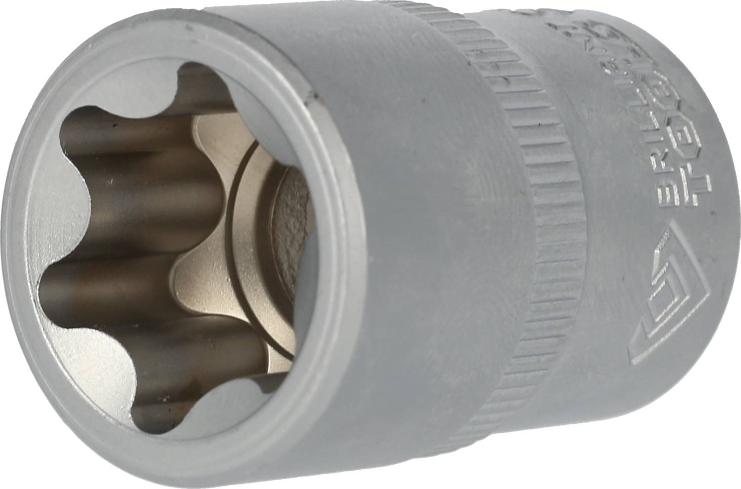 Metal hexagonal socket wrench shown from the side.